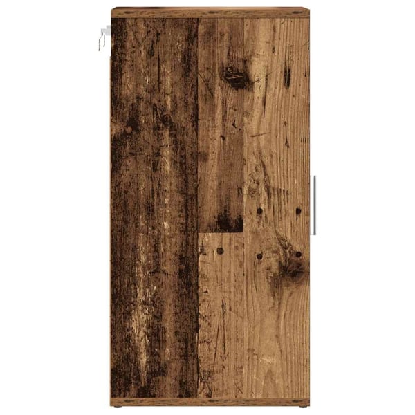 vidaXL Skoskap 2 stk gammelt tre 32x35x70 cm konstruert tre