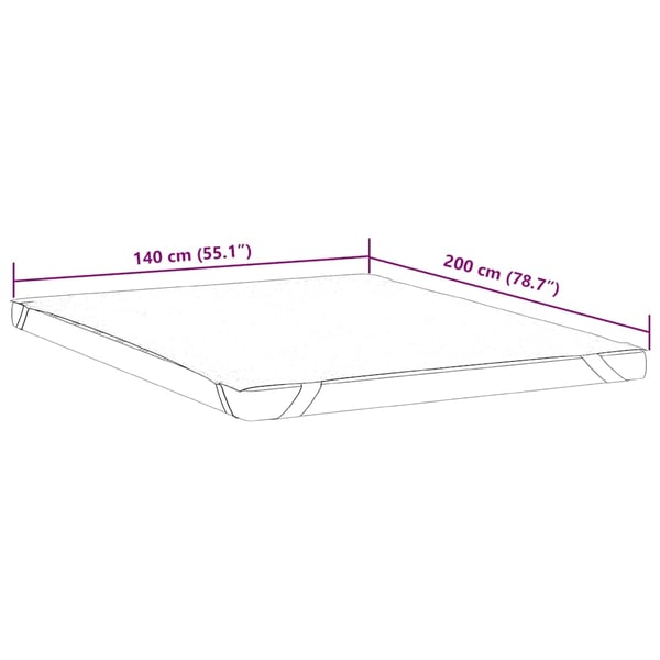 vidaXL Madrassbeskytter hvit 140x200 cm vanntett