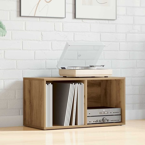 vidaXL Oppbevaringsboks artisan eik 69,5x34x36 cm konstruert tre