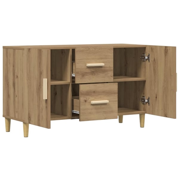 vidaXL Skjenk artisan eik 100x36x60 cm konstruert tre