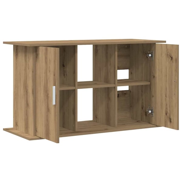 vidaXL Akvariebänk artisan ek 101x41x58 cm konstruerat trä