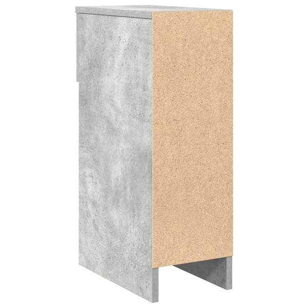 vidaXL Nattbord med skuff betonggrå 20x36x60 cm