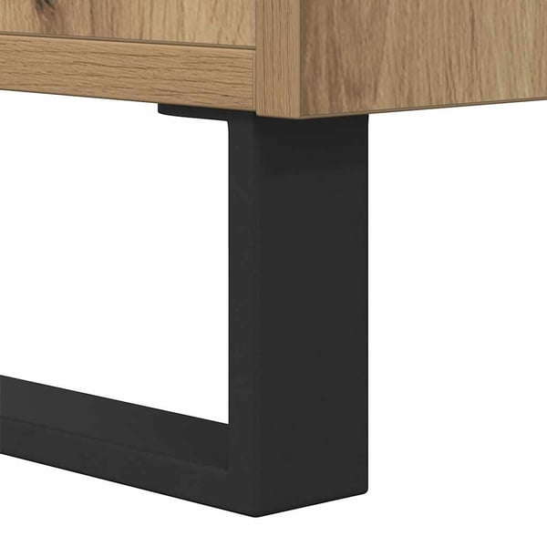 vidaXL TV-benk artisan eik 100x35x55 cm konstruert tre