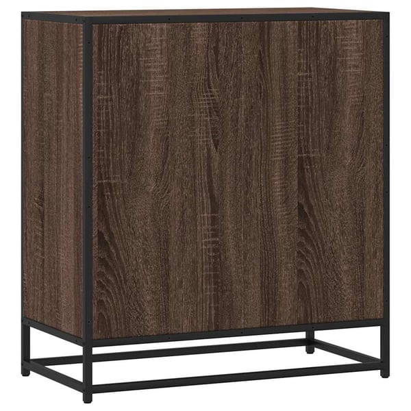 vidaXL Skjenk brun eik 68x35x76 cm konstruert tre