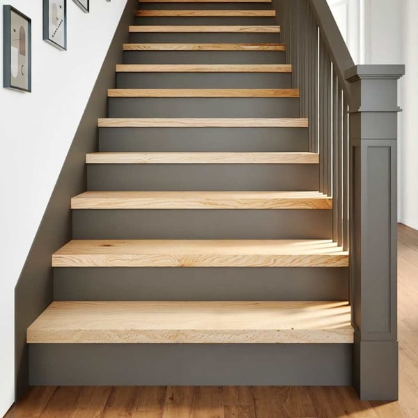 vidaXL trappemåtter 20 stk ubehandlet 100x30x2 cm massivt egetræ