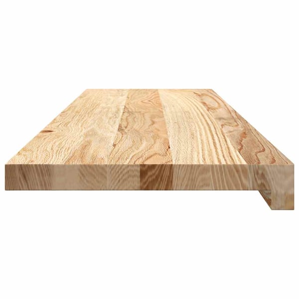 vidaXL Trappetrinn 20 stk ubehandlet 90x25x2 cm heltre eik