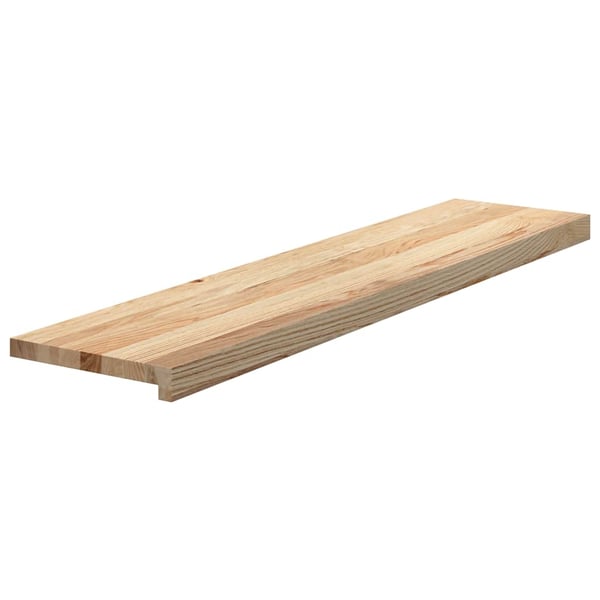 vidaXL Trappetrinn 20 stk ubehandlet 100x25x2 cm heltre eik