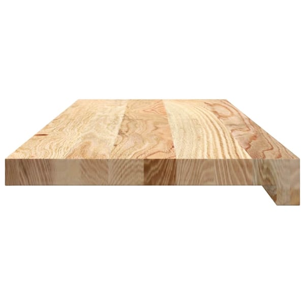 vidaXL Trappetrinn 20 stk ubehandlet 70x25x2 cm heltre eik