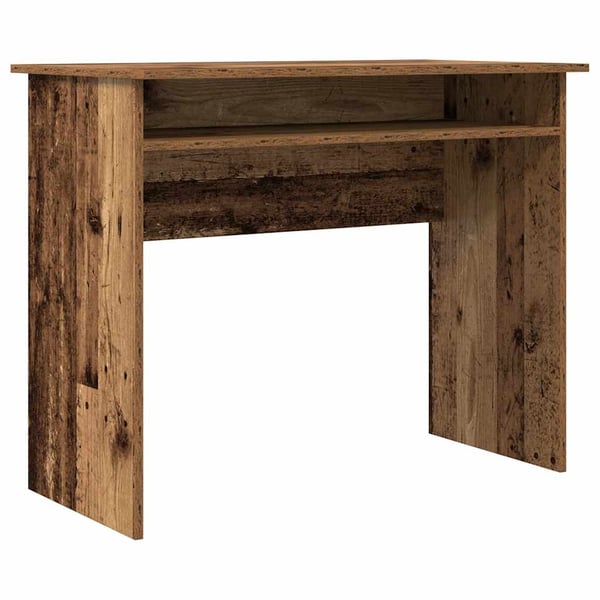 vidaXL Skrivebord gammelt tre 90x50x74 cm konstruert tre