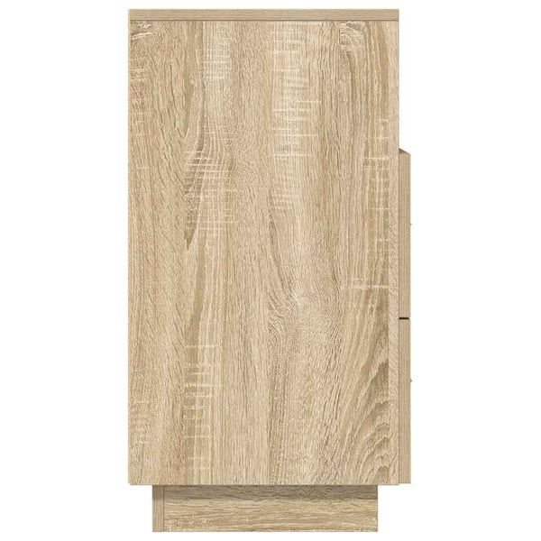 vidaXL Nattbord med 2 skuffer sonoma eik 36x36x68 cm