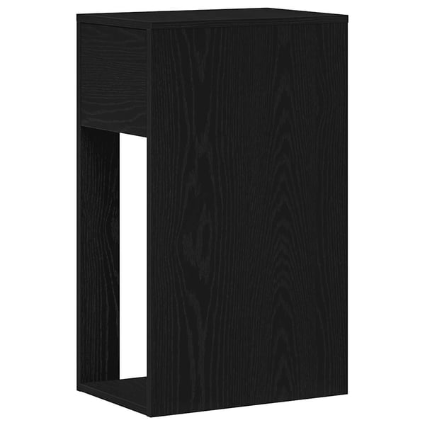 vidaXL Datatårnstativ med skuff svart 30x44x74 cm