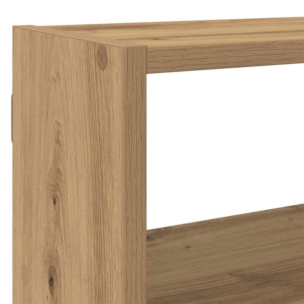vidaXL Kubeformet vegghylle 7 rom artisan eik konstruert tre
