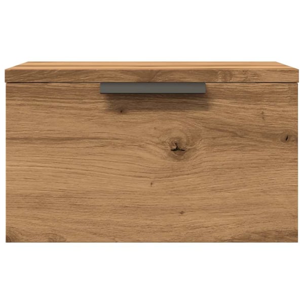 vidaXL Veggmontert nattbord artisan eik 34x30x20 cm