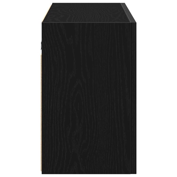 vidaXL Veggskap til baderom svart 100x25x40 cm konstruert tre