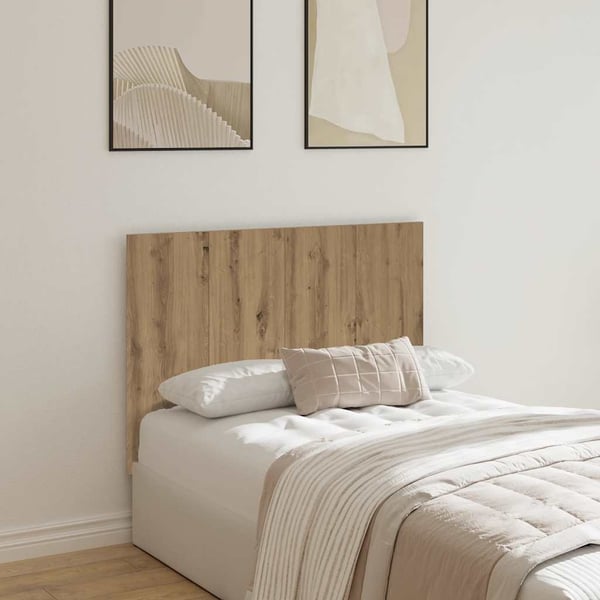 vidaXL Sengegavl artisan eik 120x1,5x80 cm konstruert tre