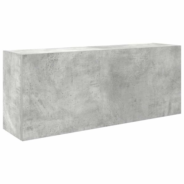 vidaXL Veggskap til baderom betonggrå 100x25x40 cm konstruert tre