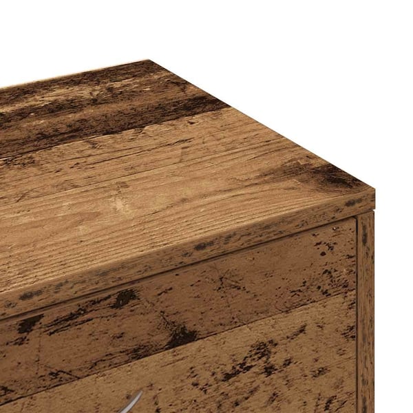 vidaXL Skjenk med 6 skuffer gammelt tre 50x34x96 cm konstruert tre