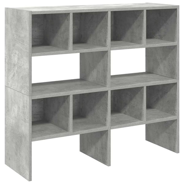 vidaXL Skostativer 2 stk stablebar betonggrå 89,5x30x40 cm
