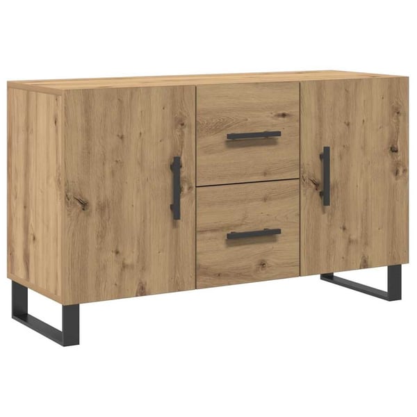 vidaXL Skjenk artisan eik 100x36x60 cm konstruert tre
