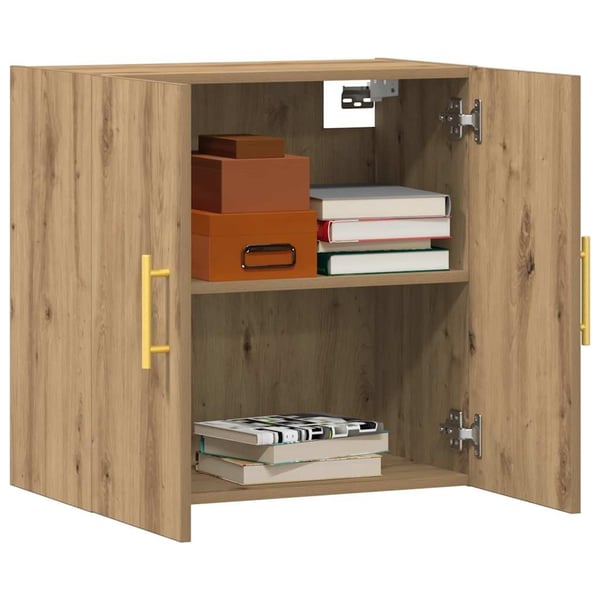 vidaXL Veggskap artisan eik 60x31x60 cm konstruert tre