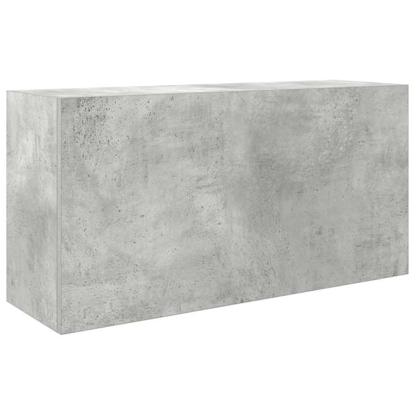 vidaXL Veggskap til baderom betonggrå 80x25x40 cm konstruert tre