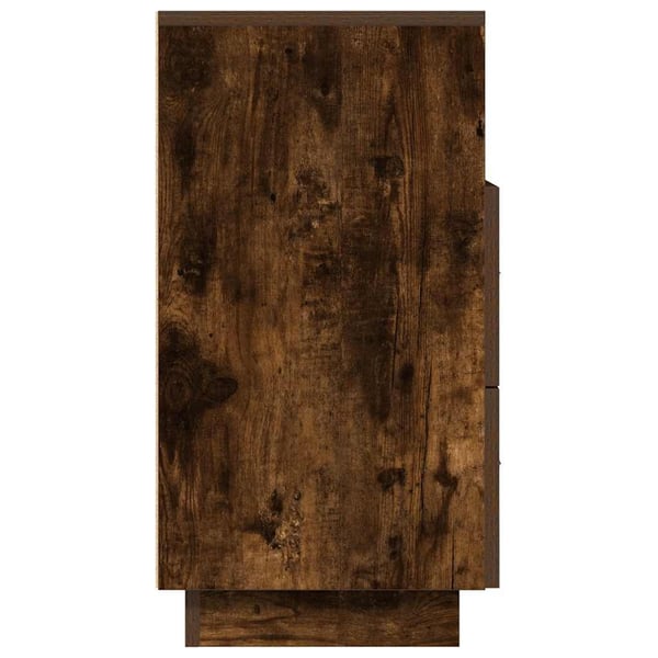 vidaXL Nattbord 2 stk med 2 skuffer røkt eik 36x36x68 cm