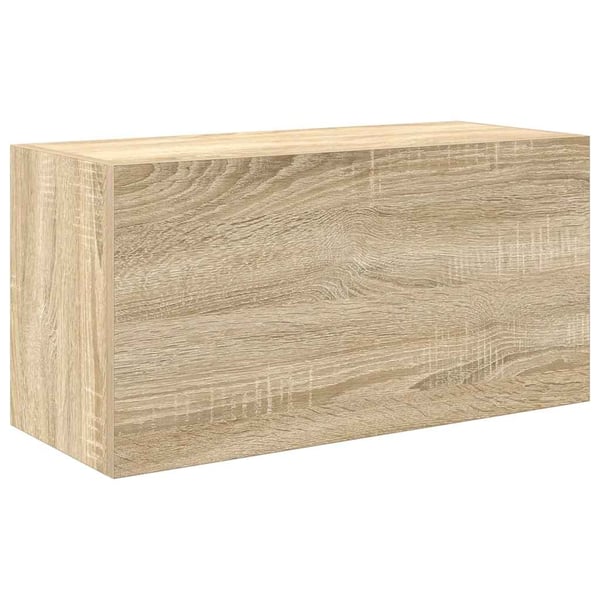 vidaXL Veggskap til baderom sonoma eik 60x25x30 cm konstruert tre