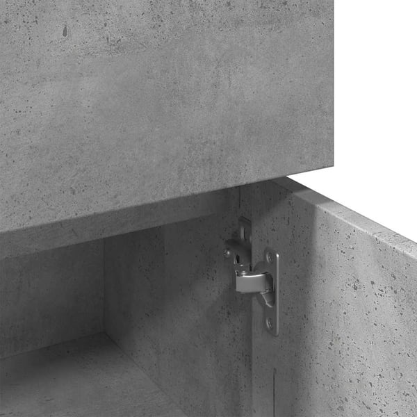 vidaXL Baderomsskap betonggrå 30x30x95 cm sponplate