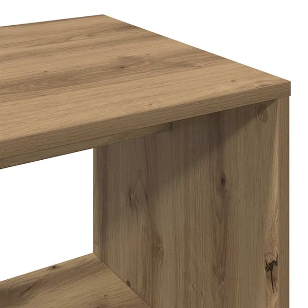 vidaXL Garderobe artisan eik 80x40x110 cm konstruert tre