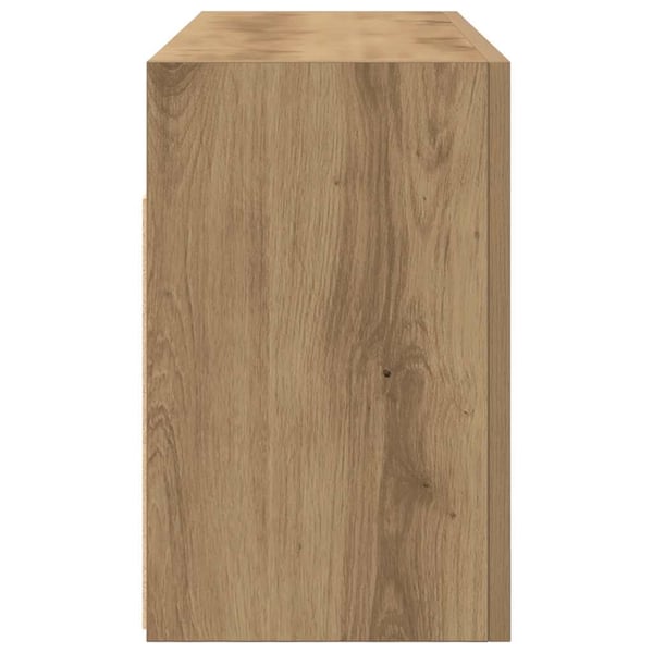 vidaXL Veggskap til baderom artisan eik 80x25x40 cm konstruert tre