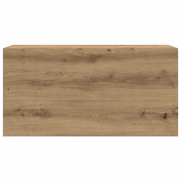 vidaXL Veggskap til baderom artisan eik 80x25x40 cm konstruert tre