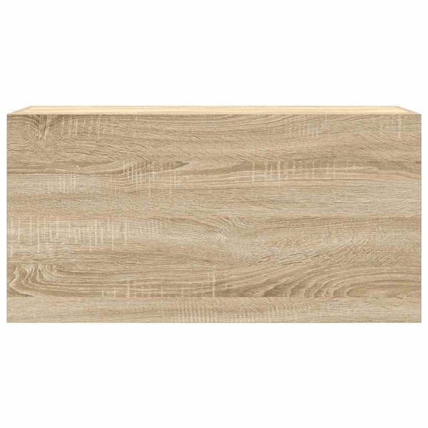 vidaXL Veggskap til baderom sonoma eik 80x25x40 cm konstruert tre