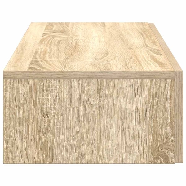 vidaXL Vegghylle med skuffer sonoma eik 80x33x17 cm konstruert tre