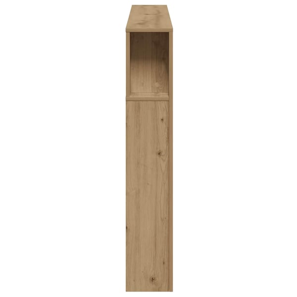 vidaXL Sengegavl med LED artisan eik 180x18,5x103,5 cm konstruert tre
