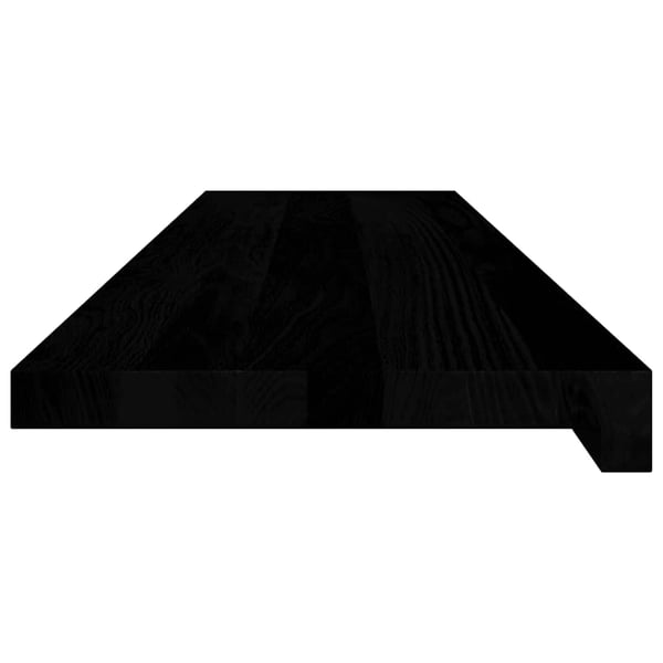 vidaXL Vinduskarmer 2 stk mørkebrun 100x25x2 cm heltre eik