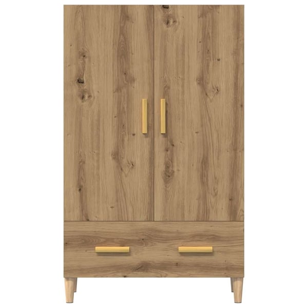 vidaXL Highboard artisan eik 70x31x115 cm konstruert tre
