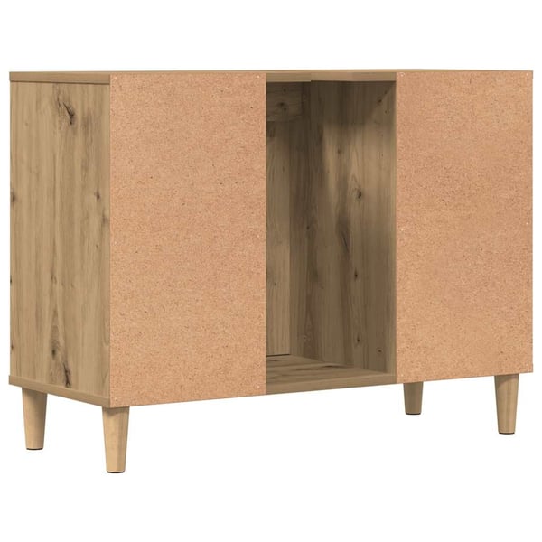 vidaXL Servantskap artisan eik 80x33x60 cm konstruert tre