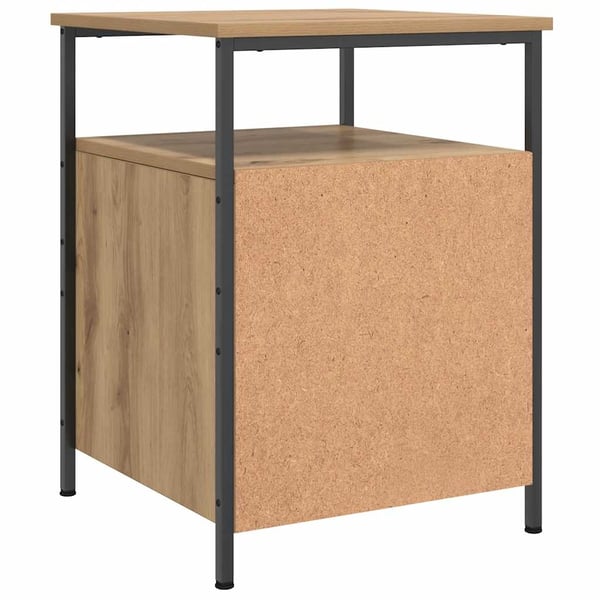 vidaXL sengebord 44x45x60 cm konstrueret træ kunsteg