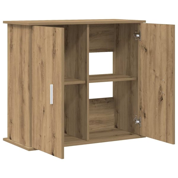 vidaXL Akvariestativ håndverkseik 81x36x73 cm konstruert tre