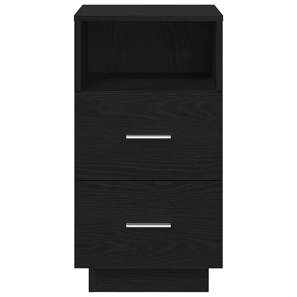 vidaXL sengeborde 2 stk. med 2 skuffer 36x36x68 cm sort