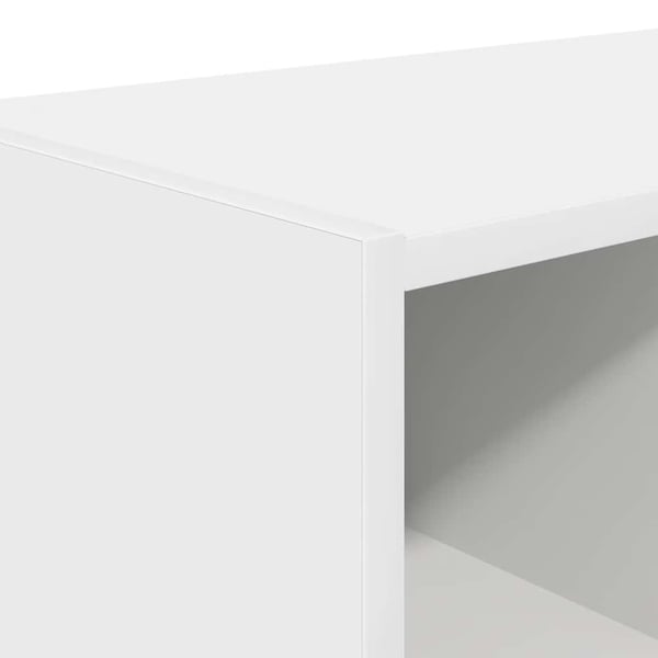 vidaXL Skostativer 2 stk stablebar hvit 89,5x30x40 cm