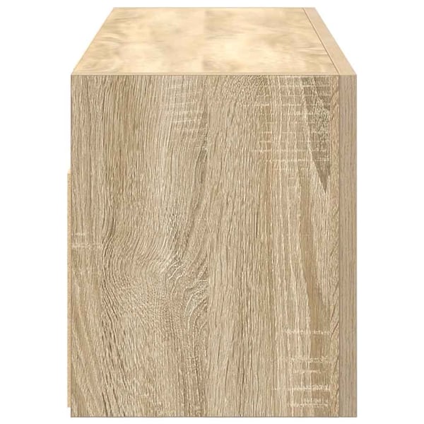 vidaXL Veggskap til baderom sonoma eik 80x25x30 cm konstruert tre