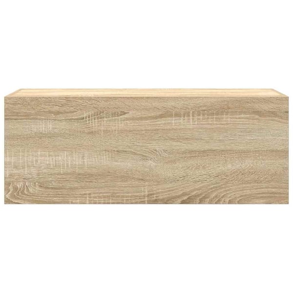 vidaXL Veggskap til baderom sonoma eik 80x25x30 cm konstruert tre