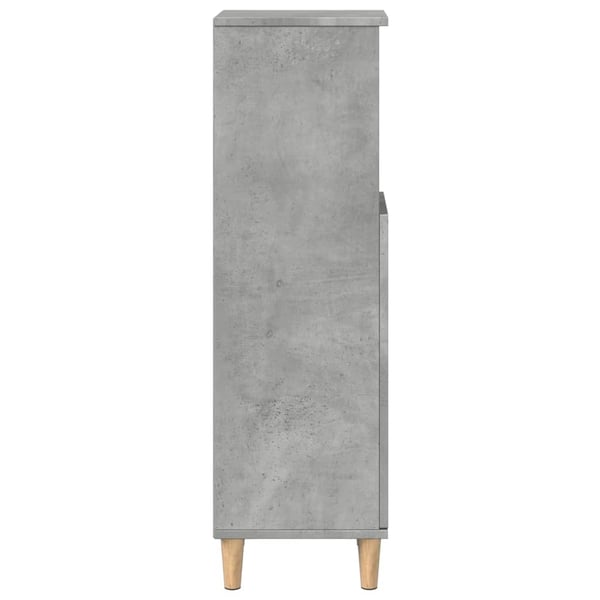 vidaXL Baderomsskap betonggrå 30x30x100 cm konstruert tre