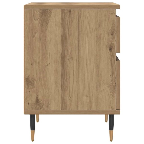 vidaXL Nattbord artisan eik 40x35x50 cm konstruert tre