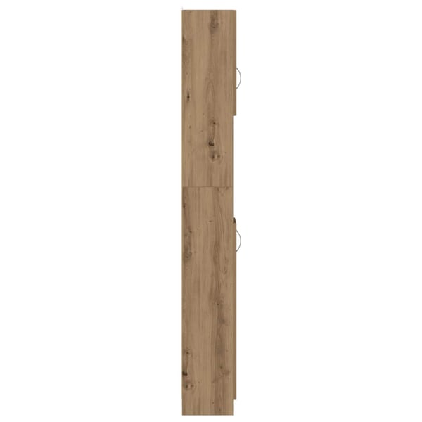 vidaXL Baderomsskap håndverkseik 32x25,5x190 cm konstruert tre