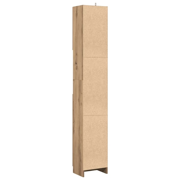 vidaXL Baderomsskap håndverkseik 32x25,5x190 cm konstruert tre
