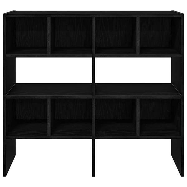 vidaXL Skostativer 2 stk Stablebar Sort Eik 89,5x30x40 cm