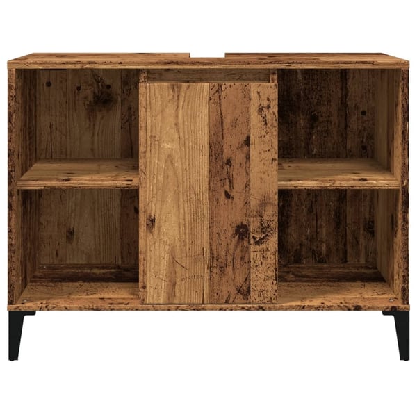 vidaXL Servantskap gammelt tre 80x33x60 cm konstruert tre