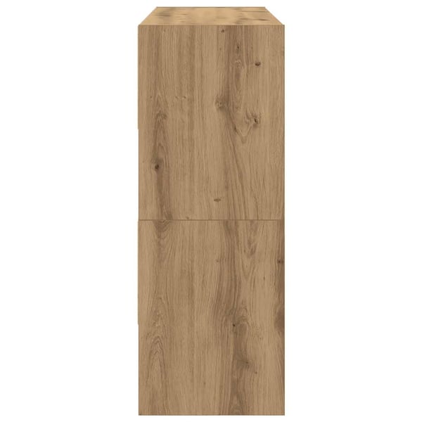vidaXL Skostativer 2 stk stablebar artisan eik 89,5x30x40 cm